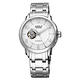 Roven Dino羅梵迪諾ADOLF系列  伴月心時尚機械腕錶-白/43mm product thumbnail 2