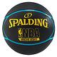 SPALDING 斯伯丁 NBA Highlight五芒星 Rubber 藍黃 籃球 7號 product thumbnail 2