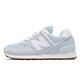 New Balance 休閒鞋 574 復古 麂皮 女鞋 紐巴倫 緩震 百搭 鞋櫃必備 藍 白 WL574PE2B product thumbnail 2