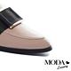 跟鞋 MODA Luxury 英倫風大織帶釦飾造型樂福低跟鞋－米 product thumbnail 6