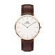 Daniel Wellington DW 手錶 Classic Bristol 40mm深棕真皮皮革錶-白錶盤-玫瑰金框 DW00100009 product thumbnail 2