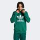 adidas 上衣 男款 長袖上衣 帽T 運動 三葉草 國際碼 TREFOIL HOODY 綠 IM9407 product thumbnail 2