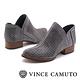 VINCE CAMUTO 側V字切口簍空麂皮短靴-鐵色 product thumbnail 6