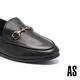 低跟鞋 AS 復刻經典時尚馬銜釦羊皮樂福低跟鞋－黑 product thumbnail 6