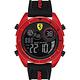 Scuderia Ferrari 法拉利 奔馳電子計時手錶(FA0830549)-紅x黑 product thumbnail 2