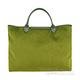 Longchamp Funtaisy系列絨布皮革滾邊方型手提包(草綠) product thumbnail 3