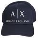 A|X Armani Exchange 經典大品牌字母 A|X 圖騰刺繡LOGO棒球帽(海軍藍) product thumbnail 2