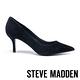 STEVE MADDEN-KITKAT 魅力簡約素面尖頭高跟鞋-絨黑 product thumbnail 3