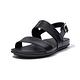 【FitFlop】GRACIE LEATHER BACK-STRAP SANDALS金屬扣環造型後帶涼鞋-女(靚黑色) product thumbnail 2
