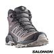 官方直營 Salomon 女 X ULTRA 360 Goretex 中筒登山鞋 李子紫/幻灰/棕 product thumbnail 4