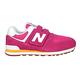 NEWBALANCE 女中童休閒運動鞋-WIDE-NB 麂皮 574系列 PV574HP2 桃紅白 product thumbnail 2