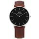 DW Daniel Wellington Black 經典簡雅真皮手錶-黑x咖啡/36mm product thumbnail 2