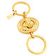 COACH 金色C LOGO鎖頭設計雙環鑰匙圈 product thumbnail 2