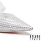 穆勒鞋 HELENE SPARK 摩登時髦TPU寬帶尖頭低跟穆勒拖鞋－銀 product thumbnail 6