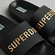 SUPERDRY 男款 運動拖鞋 Code Logo Pool Slide 黑/金 product thumbnail 4