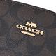 COACH 金屬LOGO經典PVC兩用手提包(深咖/紅邊) product thumbnail 6