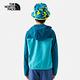 【The North Face 官方旗艦】北面兒童藍色拼接防風可打包連帽外套｜81XII7I product thumbnail 9