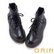 ORIN 後飾釦造型真皮6孔馬汀短靴 黑色 product thumbnail 4