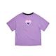 EDWIN TY2K愛心寬短版短袖T恤-女-灰紫色 product thumbnail 3