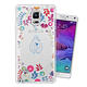 WT Samsung Galaxy Note4 奧地利水晶彩繪空壓手機殼(鳥羽花萃) product thumbnail 2