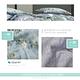 貝兒居家寢飾生活館 100%天絲四件式兩用被床包組 加大雙人 千柳藍 product thumbnail 3