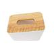 樂嫚妮 日式木紋抽取式面紙巾盒/衛生紙盒 直立式-白 product thumbnail 3