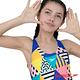 SPEEDO 女孩 運動連身泳裝 DazzleBloc 幾何印花 product thumbnail 5