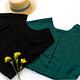 【KiKi】後V開釦短版-女短袖襯衫 素色 黑 綠(二色/版型合身) product thumbnail 5