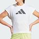 Adidas TI Logo T 女 白色 運動 訓練 鏤空 吸濕 排汗 上衣 短袖 IM4743 product thumbnail 2