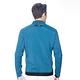 【Lynx Golf】korea男款格子紋路拉鍊口袋下擺設計長袖外套-藍綠色 product thumbnail 7
