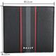 BALLY Brasai 撞色條紋壓紋牛皮八卡短夾(黑色) product thumbnail 6