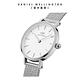 Daniel Wellington DW 手錶 Petite Sterling 24mm麥穗式金屬編織錶 極光銀 DW00100442 product thumbnail 3