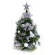 【摩達客】台灣製2尺/2呎(60cm)特級綠色松針葉聖誕樹 (+銀色系飾品組)(不含燈) product thumbnail 2