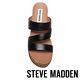 STEVE MADDEN HALLY 真皮革心機增高木質拖鞋-黑色 product thumbnail 5