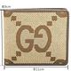 GUCCI Jumbo GG 老花帆布8卡對折短夾(咖啡色) product thumbnail 6