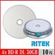 RITEK錸德 4x BD-R DL 50GB 藍光片 珍珠白滿版可列印/10片布丁桶裝 product thumbnail 2