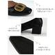 山打努SANDARU-跟鞋 方頭金屬釦飾壓紋中跟鞋-黑 product thumbnail 5