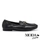 低跟鞋 MODA Luxury 經典時尚質感背釦樂福低跟鞋－黑 product thumbnail 3