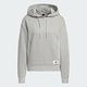 adidas 愛迪達 上衣 女款 長袖上衣 帽T 運動 亞規 LOUNGE HOODY 灰 IP0754 product thumbnail 4