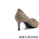 高跟鞋 MELROSE 質感簡約M字金屬飾釦布面尖頭高跟鞋－格紋 product thumbnail 4