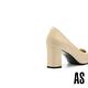 高跟鞋 AS 簡約內斂微光感拼接羊皮尖頭高跟鞋－米 product thumbnail 4