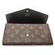 【Louis Vuitton 路易威登】M80726 經典Sarah系列 Reverse Giant帆布雙色信封式掀蓋長夾/錢包(雙色) product thumbnail 4