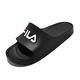 Fila 拖鞋 Sleek Slide 基本款 男女鞋 斐樂 一體式 EVA 柔軟 情侶鞋 黑 白 4S355W001 product thumbnail 2