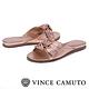 Vince Camuto 金屬蝴蝶結透氣平底拖鞋-玫瑰金 product thumbnail 6