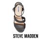 STEVE MADDEN-KIRSTEN 二字帶繫踝軟木厚底涼鞋-黑色 product thumbnail 5