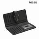 FOSSIL Harwell 真皮馬鞍釦中長夾-黑色 SL10032001 product thumbnail 3