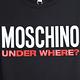 MOSCHINO 品牌字母LOGO圖騰彈性棉合身版圓領T恤(黑) product thumbnail 5