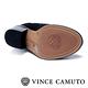 VINCE CAMUTO 側V字麂皮簍空交叉扣帶粗跟踝靴-絨黑 product thumbnail 6