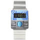 CLICK TURN 創意電路板個性電子腕錶-銀鋼藍 product thumbnail 2