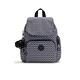 Kipling 經典老花掀蓋拉鍊後背包-CITY ZIP MINI product thumbnail 2